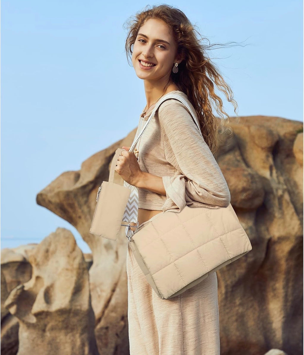 Bolsa de Hombro Beige