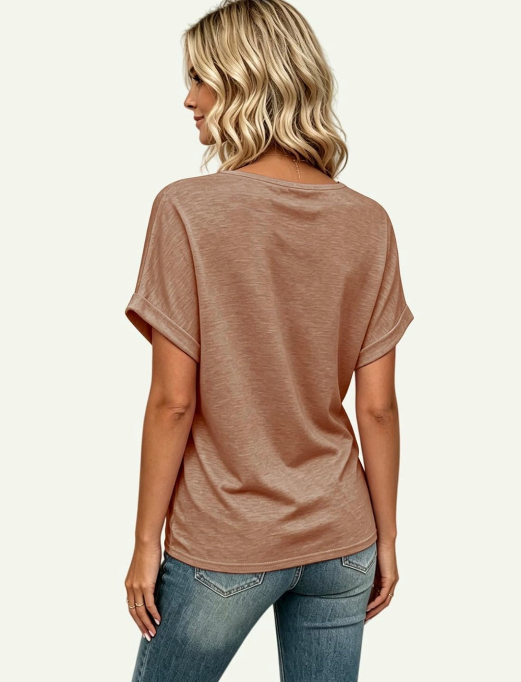 Camiseta con mangas en V Cafe