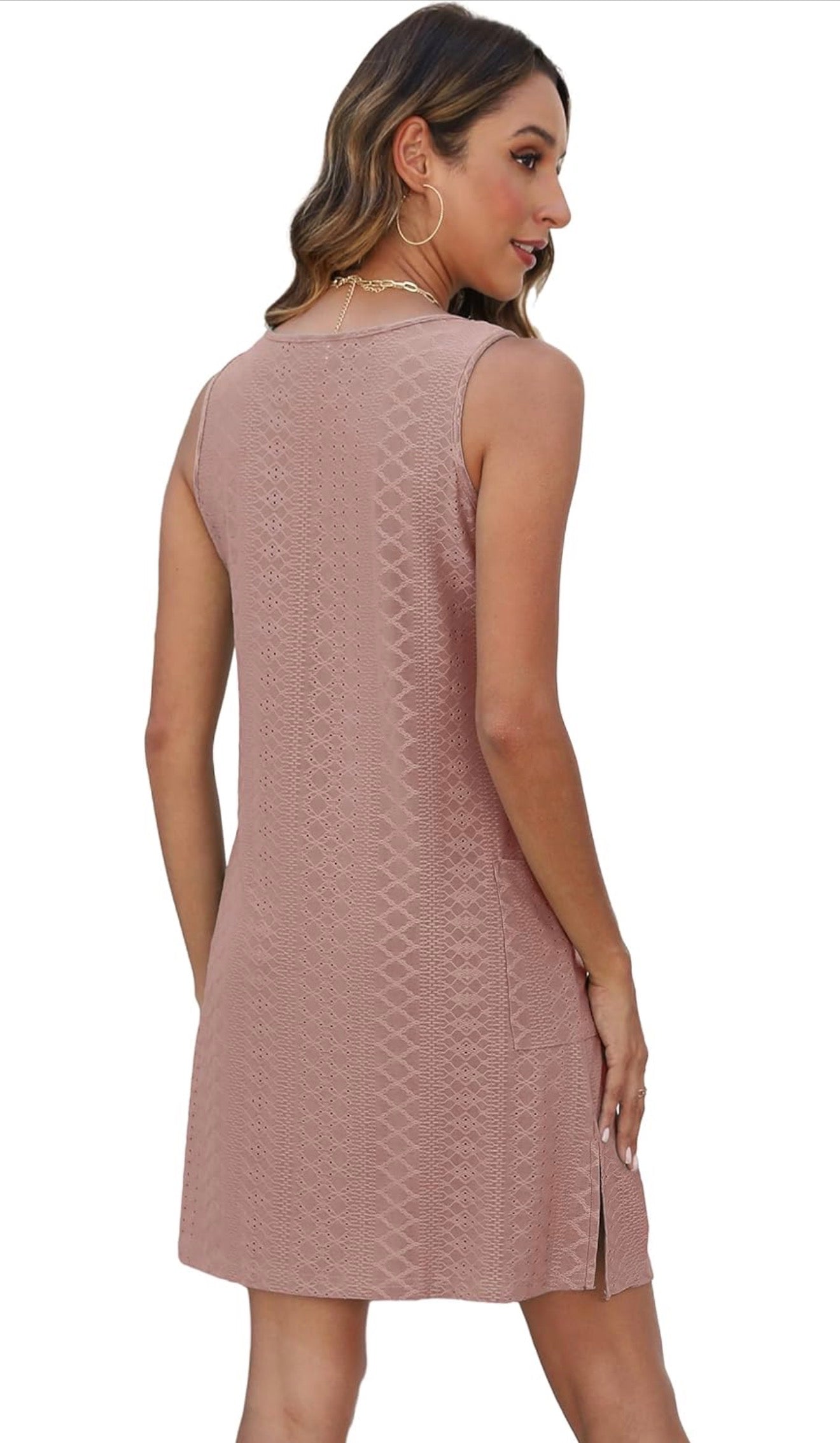 Vestido con bolsillo Rosado