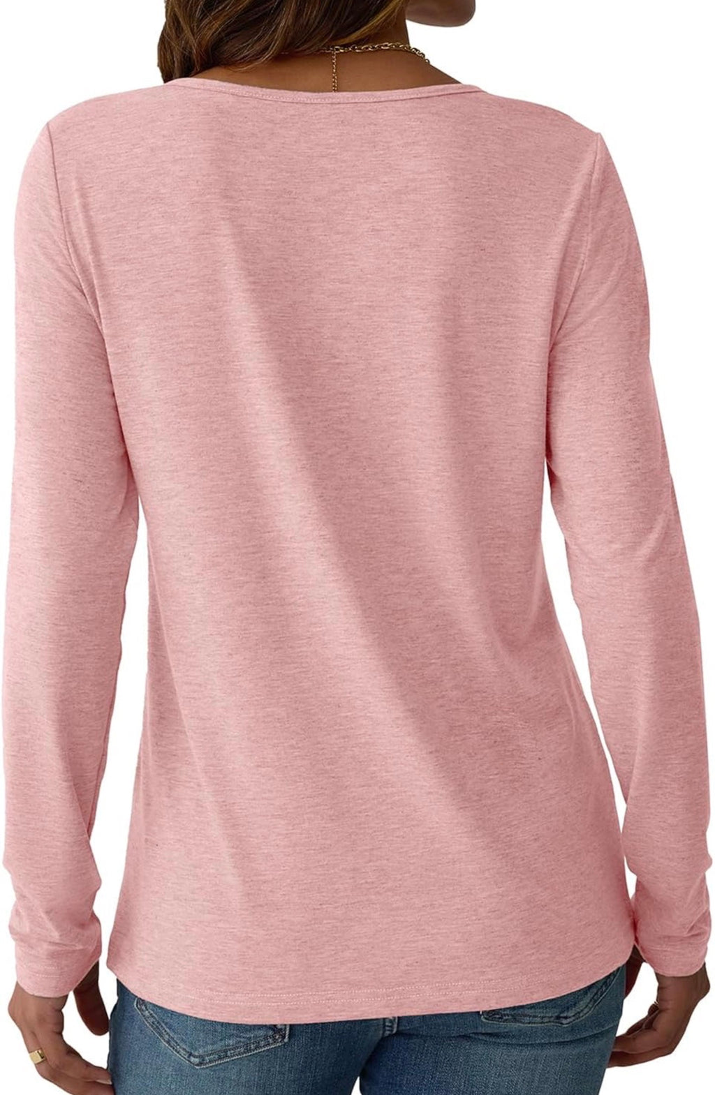 Camisa de Mangas Largas Rosado
