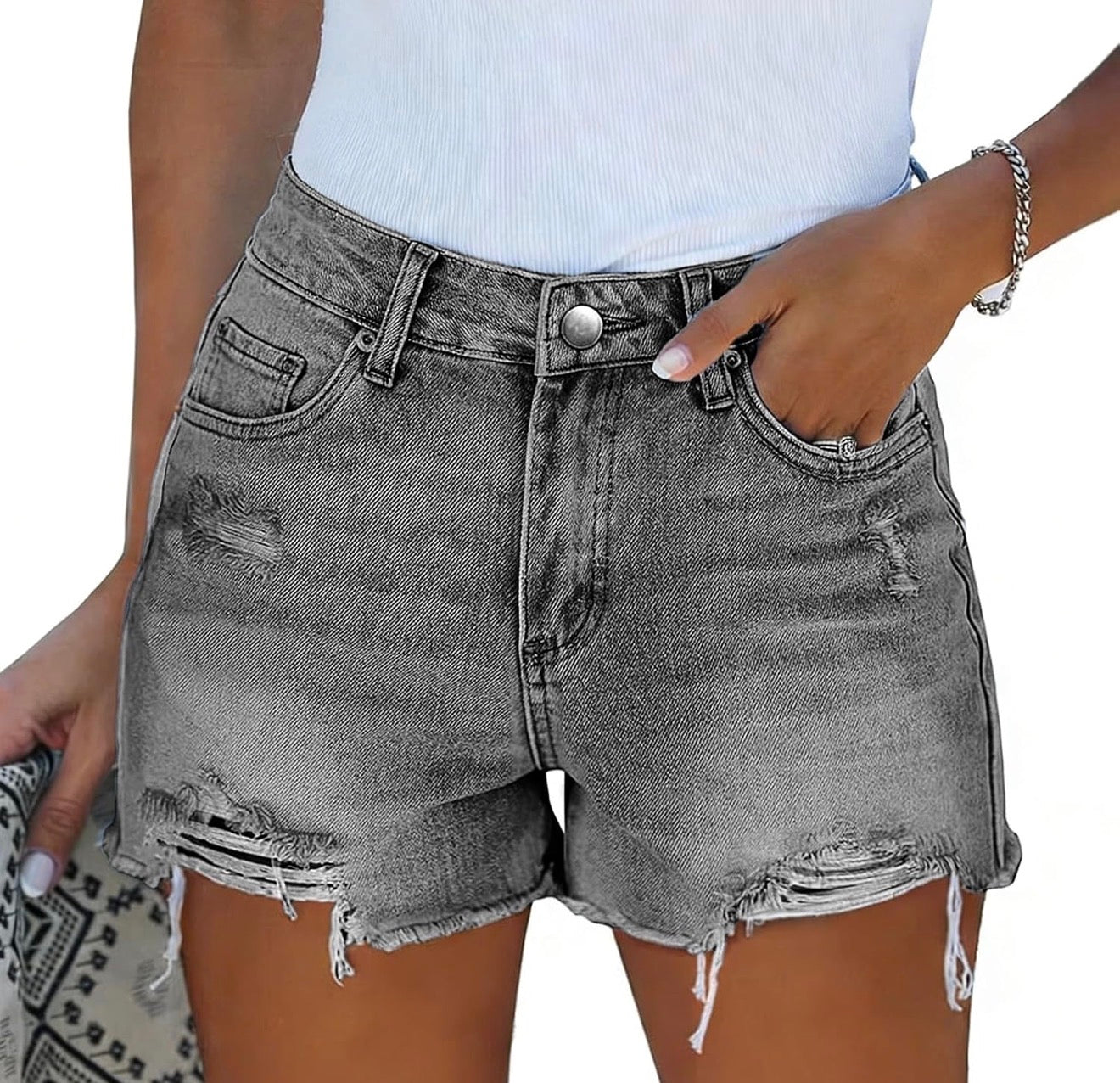 Short Jean Gris