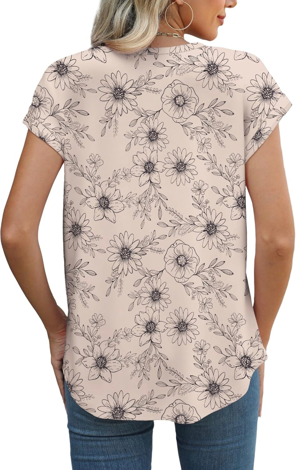 Camiseta Café con rosa