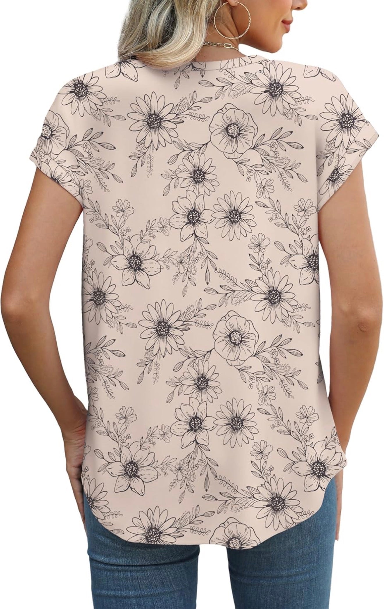 Camiseta Café con rosa