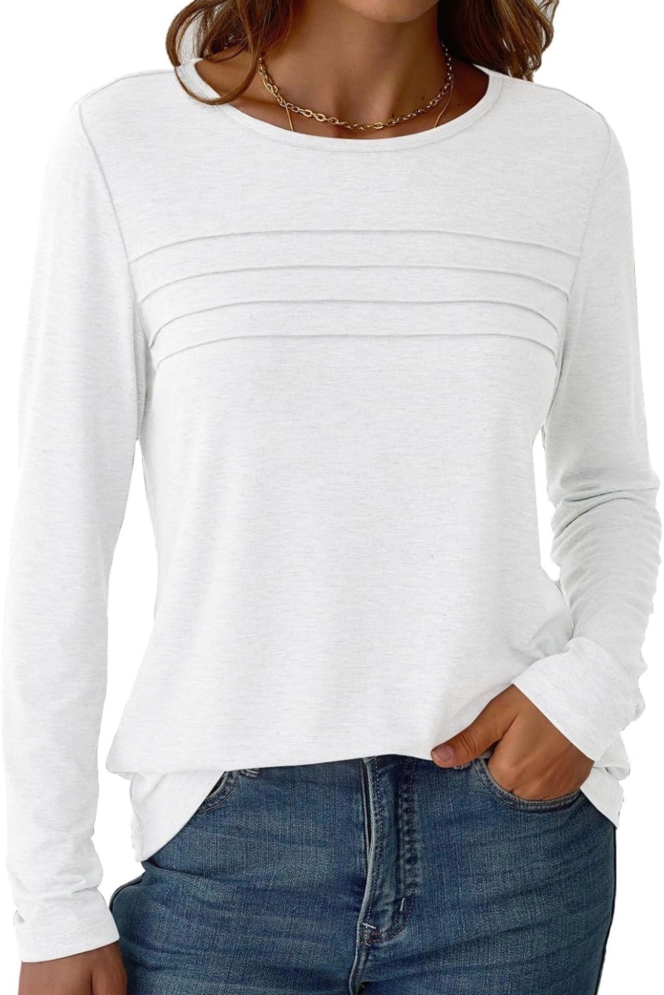 Camisa de Mangas Largas Blanco