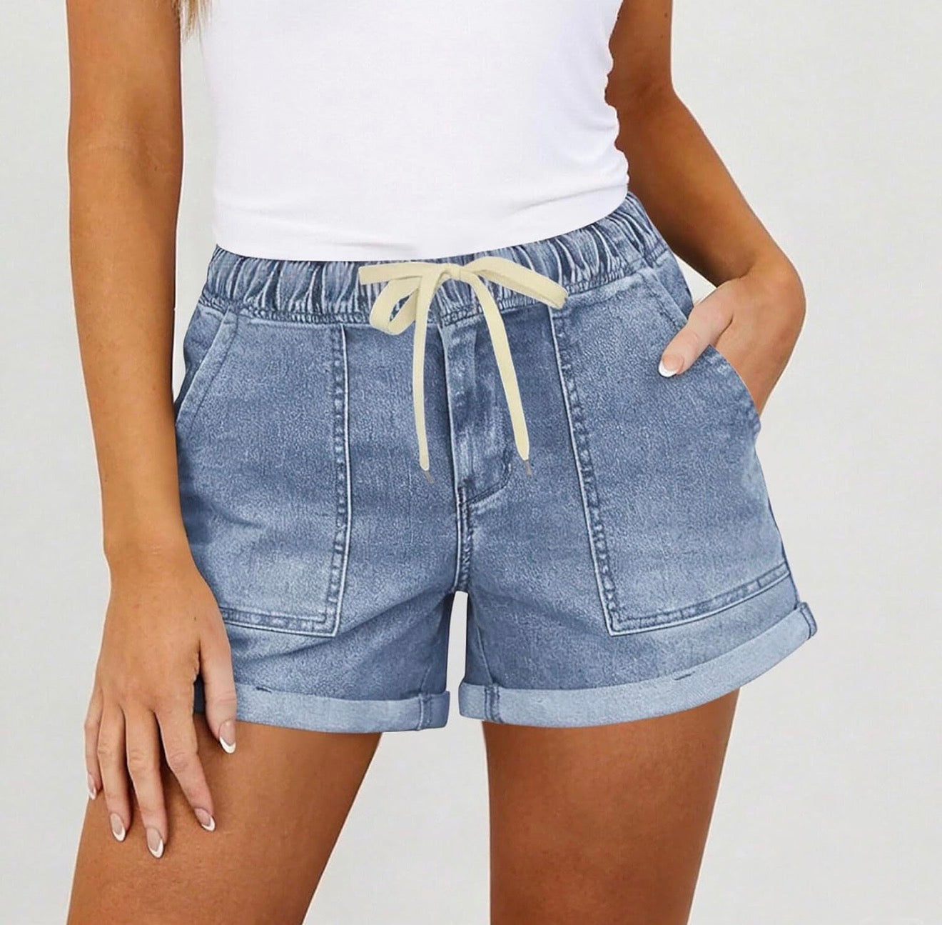 Short con Cordon Celeste