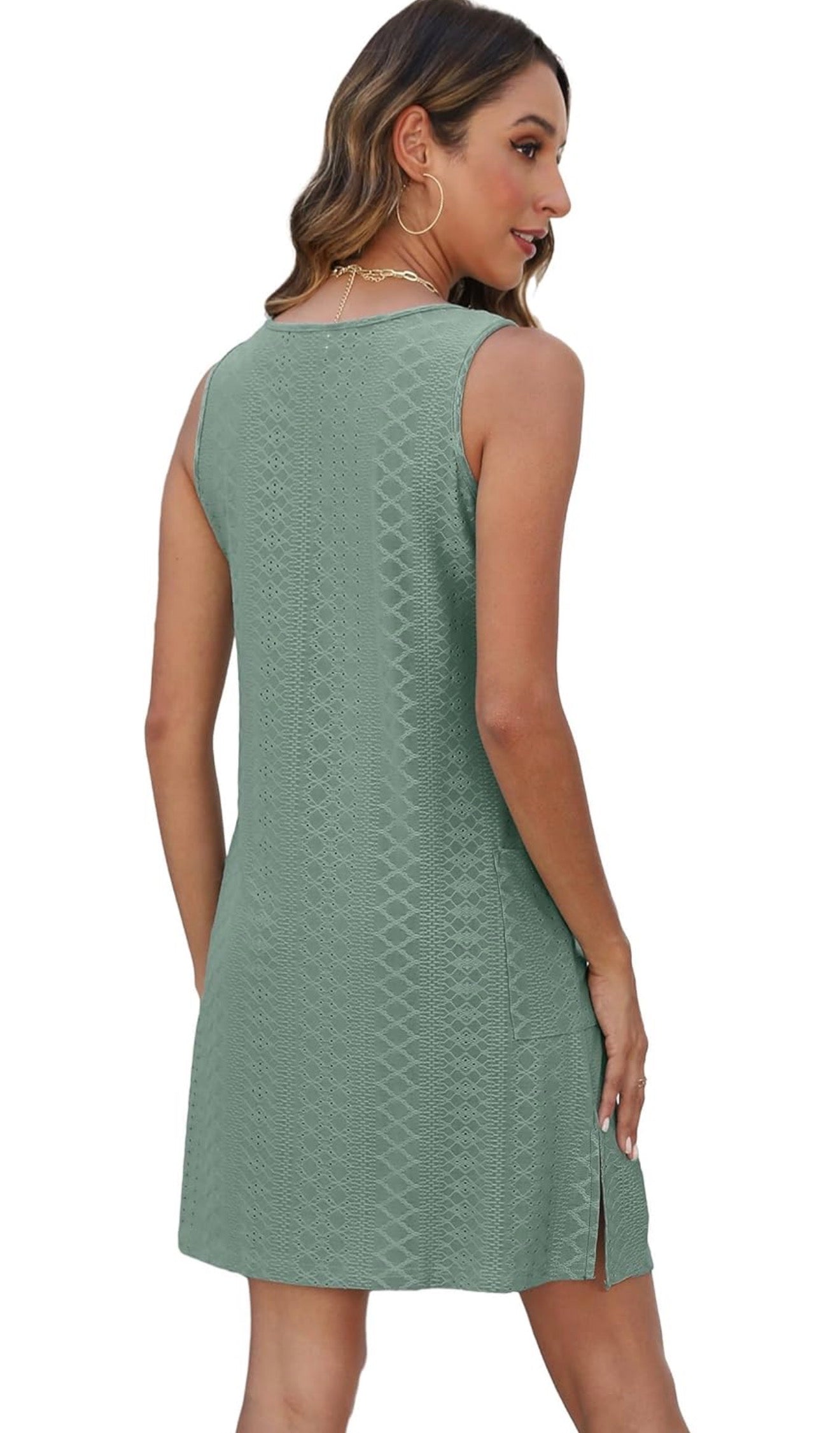 Vestido con bolsillo Verde