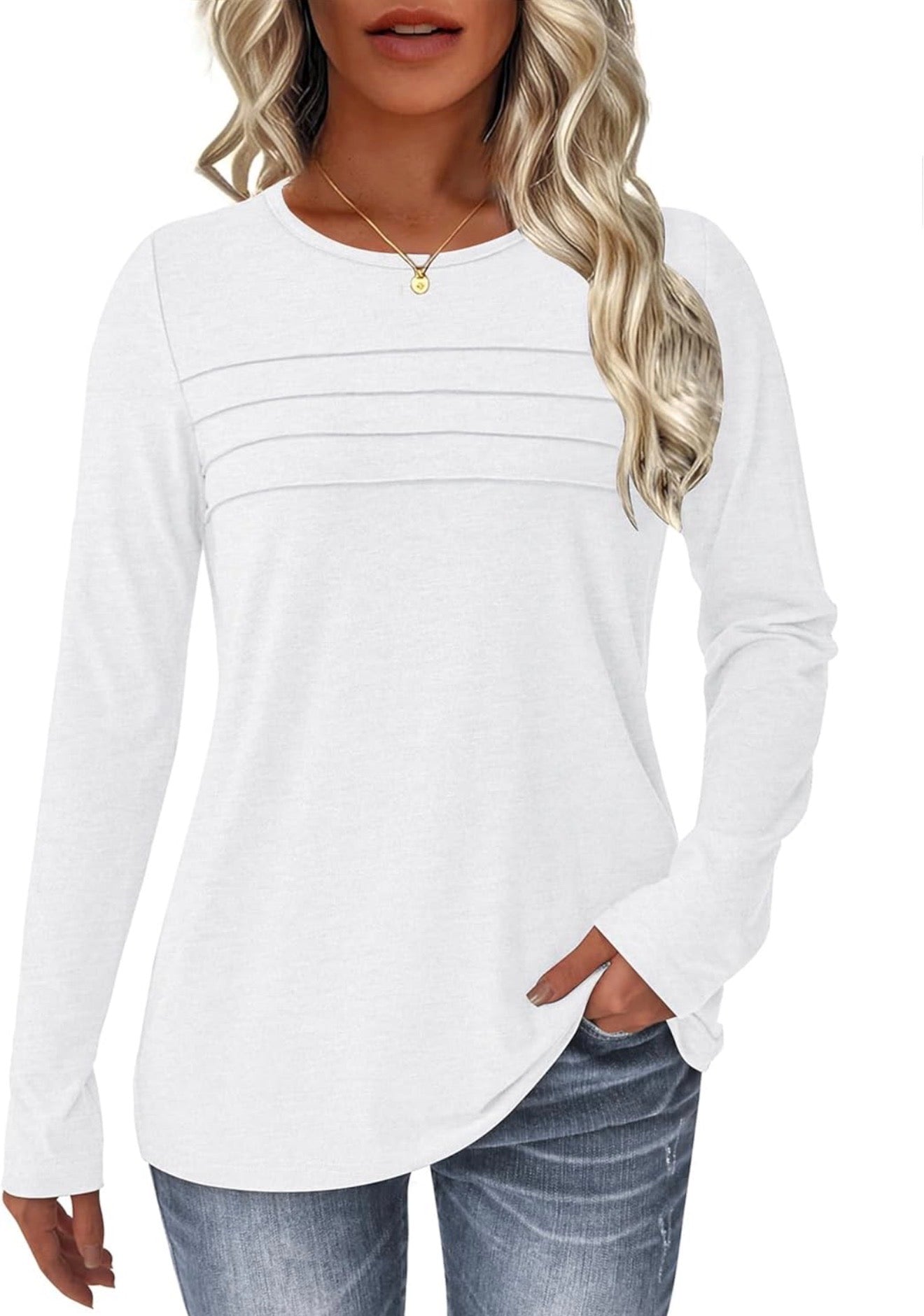 Camisa de Mangas Largas Blanco