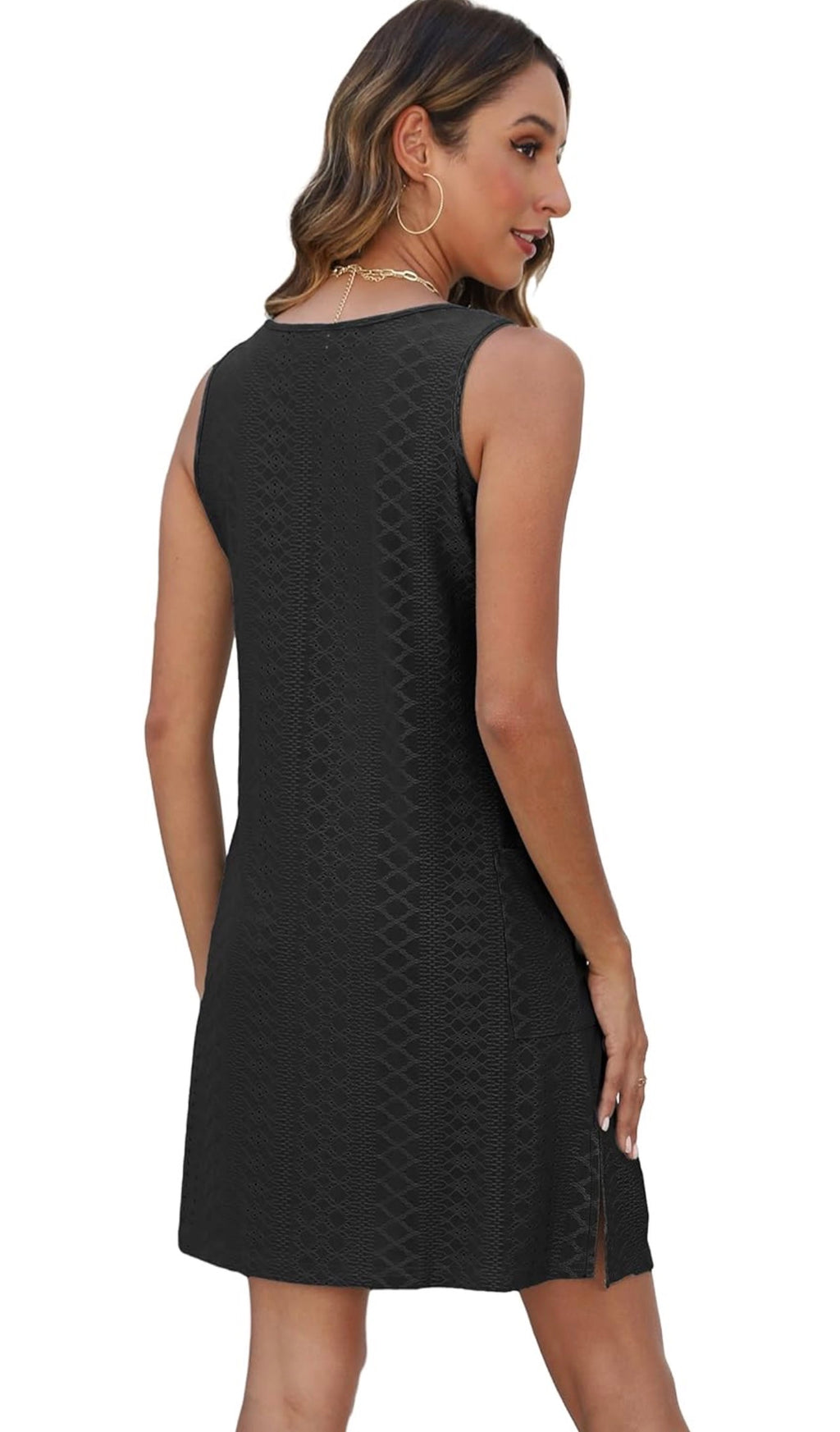 Vestido con bolsillo Negro