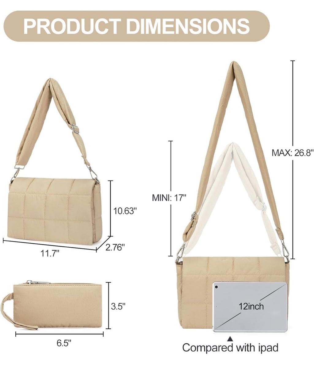 Bolsa de Hombro Beige