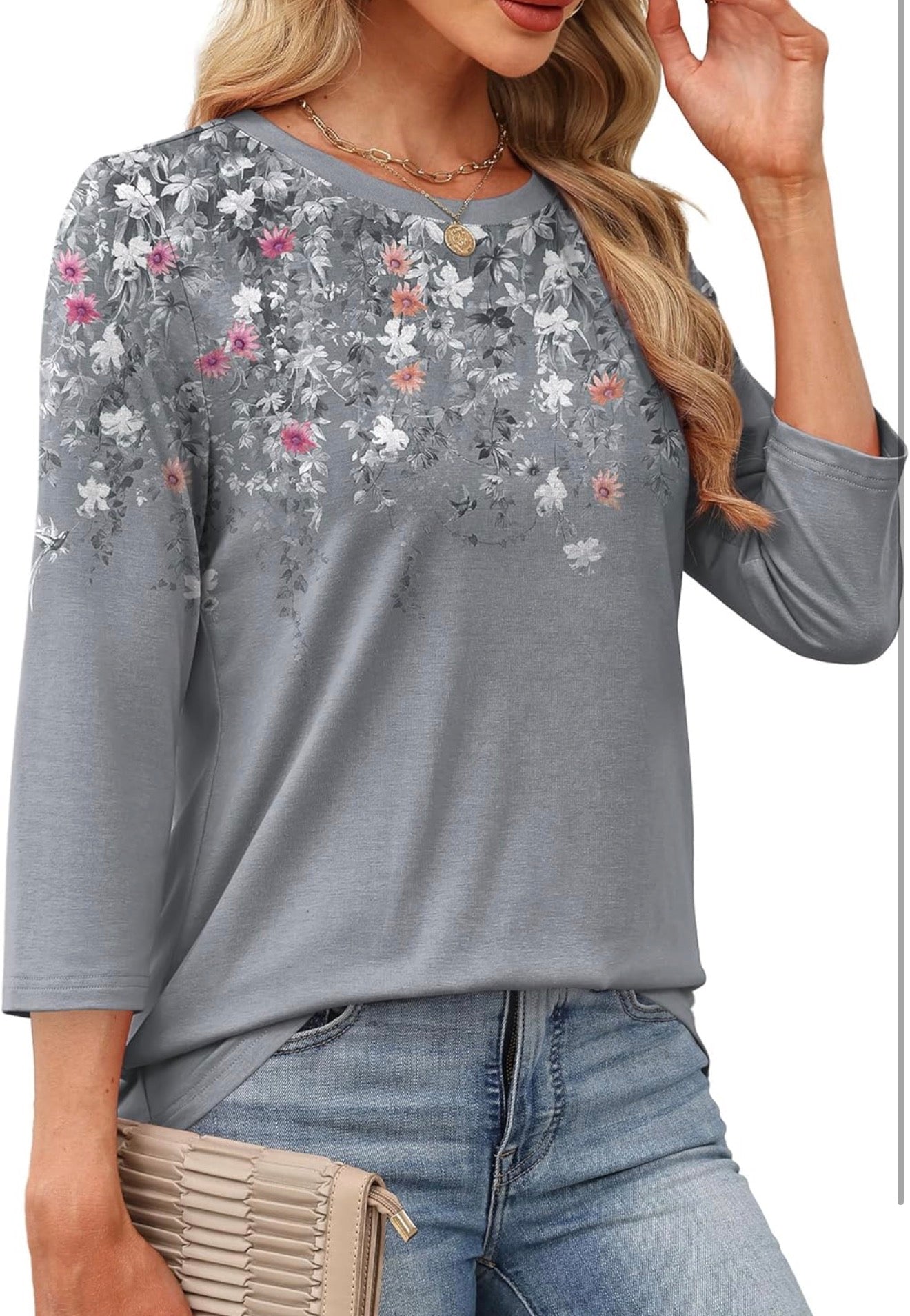 Blusa Elegante Gris