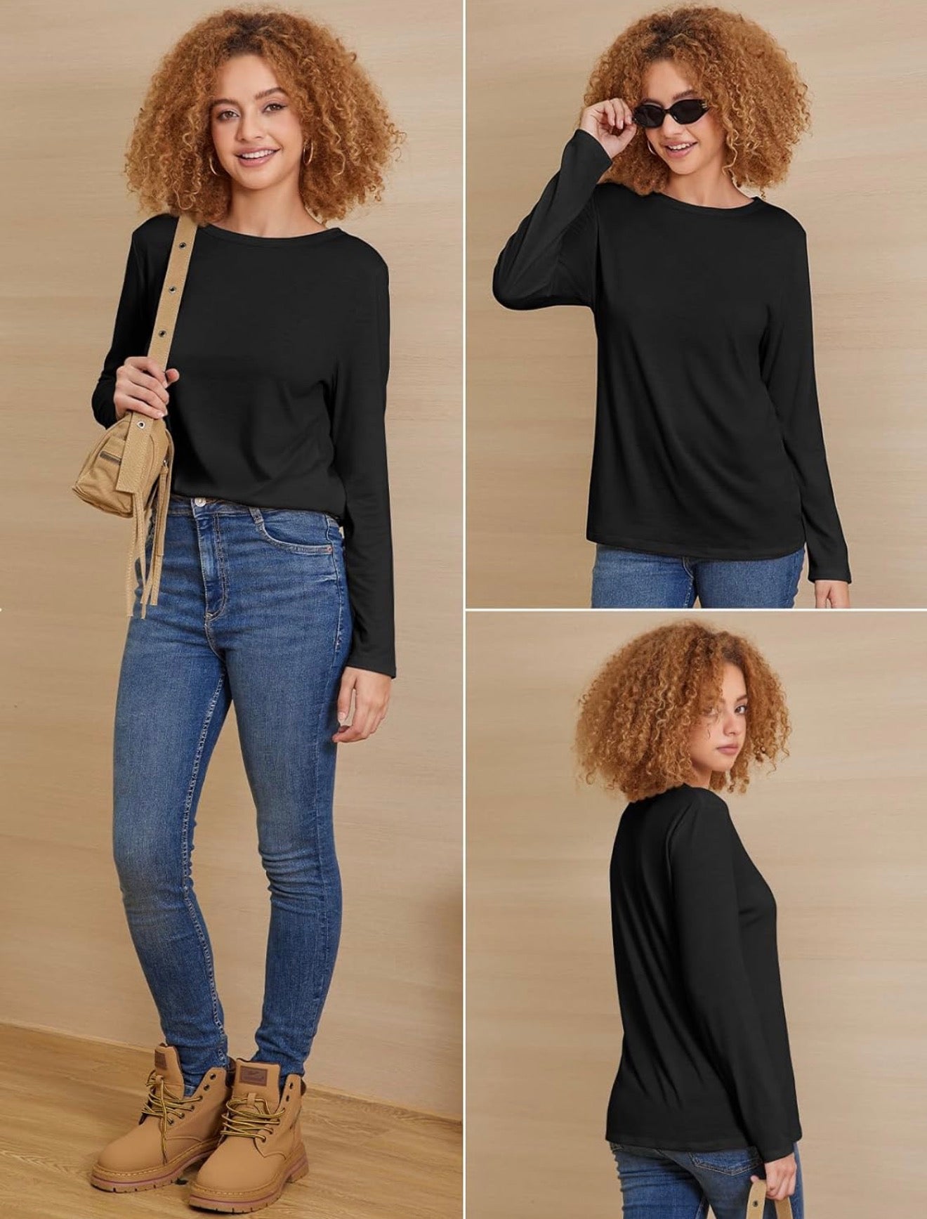Camiseta Manga Larga Negro